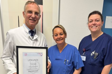 Sana Kliniken Lübeck Hypertonie-Zentrum Sana Kliniken Lübeck erneut als „Zertifiziertes Hypertonie-Zentrum DHL®“ ausgezeichnet